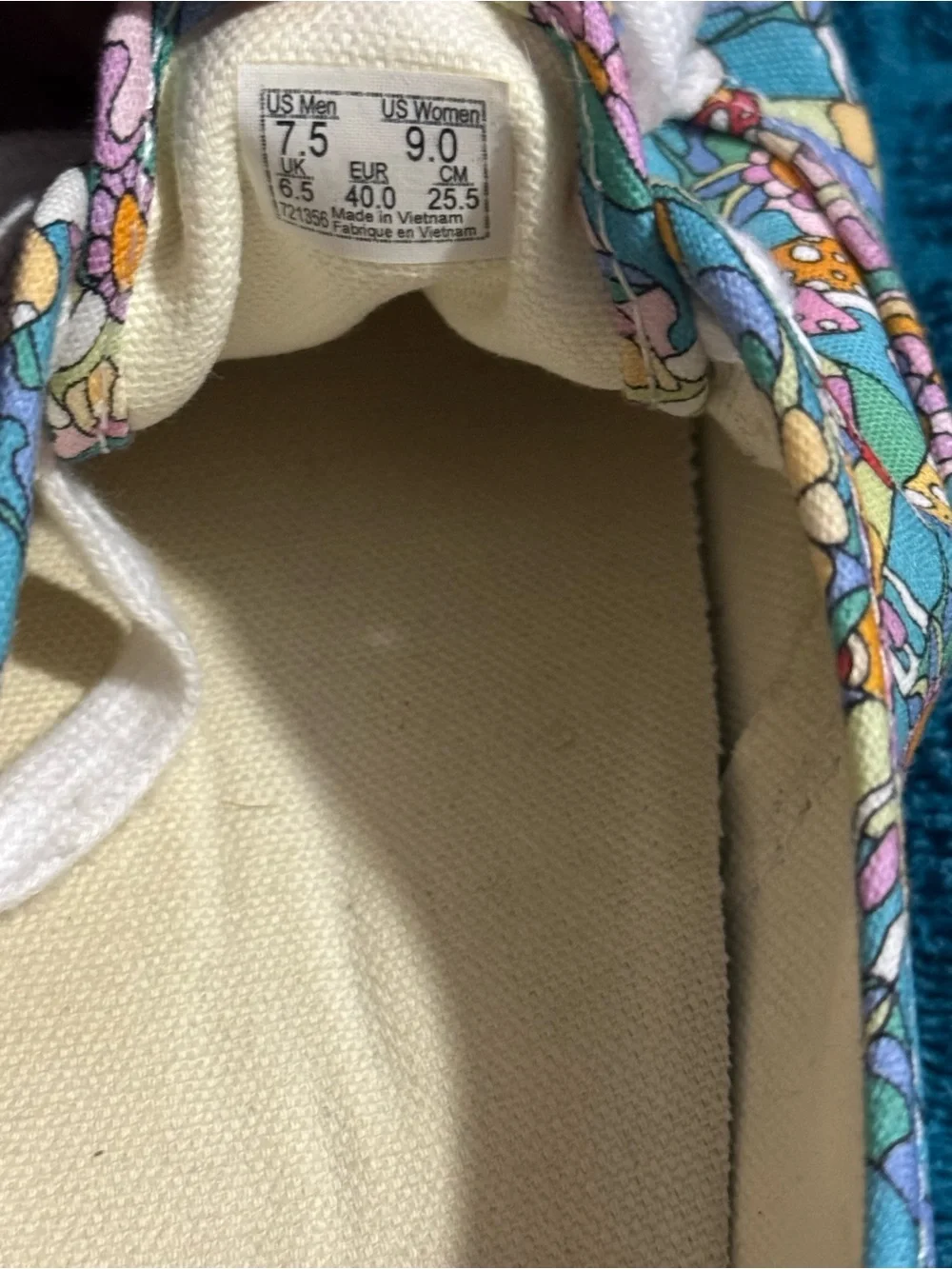 Vans floral canvas